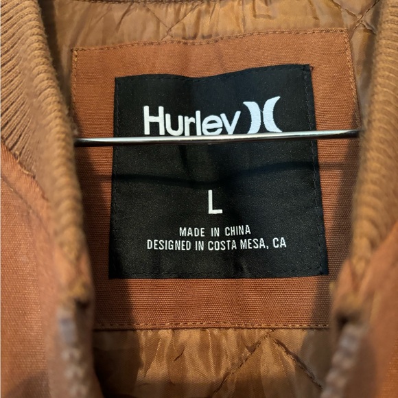 Mens Hurley Insulated Cotton Canvas Vest - Utility Vest - Picture 4 of 8